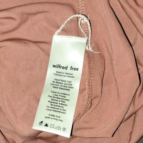 Aritzia Wilfred Free Midi Slip Dress Canyon Rose Pink Women Large NWT B20#17 - Picture 4 of 6